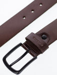 Reell All Black Buckle Leather Belt