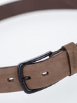 Reell All Black Buckle Leather Belt