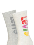 Levis Reg Cut Diagonal Logo Socks